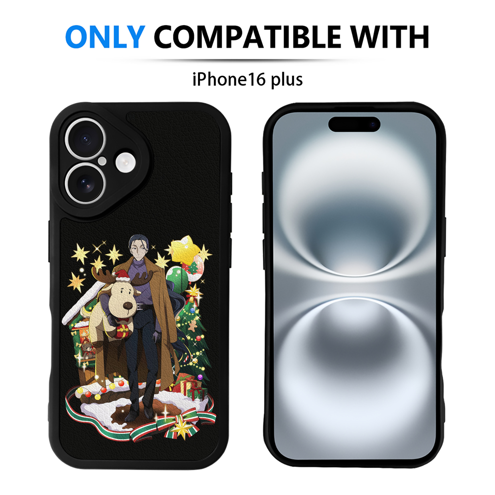 （画像用） 文豪ストレイドッグス Bungo Stray Dogs 【iPhone 16シリーズ対応】シリコンスマホケース（レザー調） 材質：シリコン